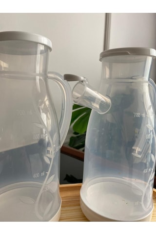 Bayev Ahşap Standlı 2'li 700 Ml Damlatmaz Özellikli Yağlık Seti