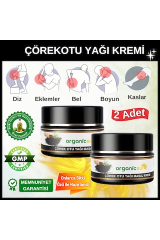 Organicsun Çörek Otu Yağlı Masaj Kremi 2 x 100 ML