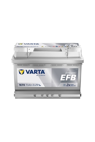 Varta N70 12V 70 Ah 760A Dynamic Sli Start-Stop EFB Akü (Üretim Tarihi:2025 )