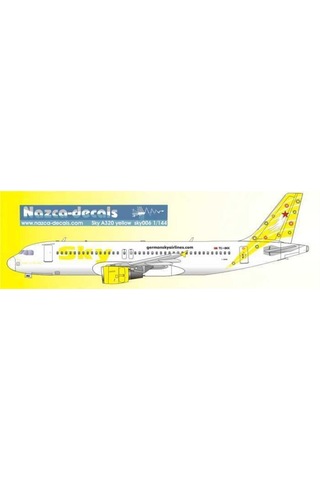 Nazca Decals Sky006 1/144 Ölçek, Sky A320 Yellow