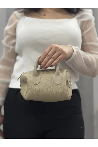 Biçomi Vizon Cilt Bugo Çanta Vizon