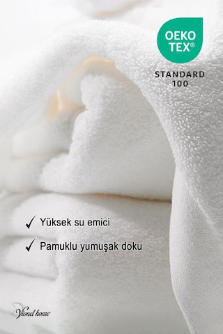 3 Adet Pamuklu, Beyaz El Havlusu El, Yüz, Baş Havlusu Spa Ve Otel Havlusu 50x90 Cm Beyaz