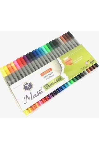Masis Brushpen Çift Taraflı Keçeli Kalem 24 Lü