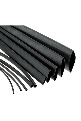 19,1mm Isı İle Daralan Siyah Makaron 5 Metre, Daralma Oranı 2/1, Çalışma -55/+125 Derece