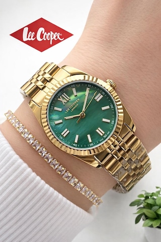 Lee Cooper Çelik Kordonlu 3 Atm Suya Dayanıklı 2 Yıl Garantili Kadın Kol Saati Bff.08303.170 Sarı