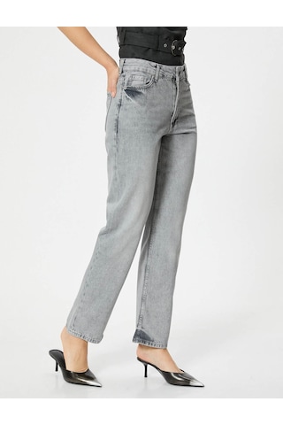 Koton Kadın Jean Pantolon Gri 4sal40338md 25ky59t01626 Y5906 Gri