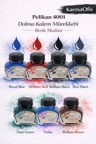 4001 Turquoise Dolma Kalem Mürekkebi 30 Ml Canlı Turkuaz Diğer