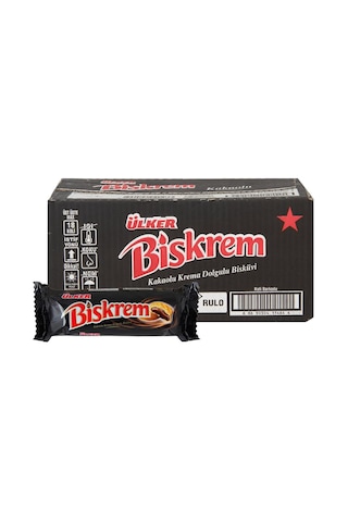 Ülker Biskrem Kakao Kremalı Bisküvi 18 x 100 G