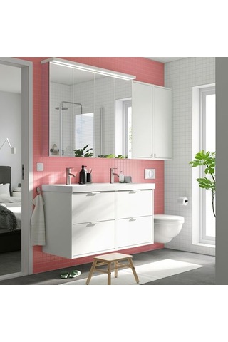 Ikea Havbäck Banyo Duvar Dolabı, Beyaz, 40x15x95 Cm