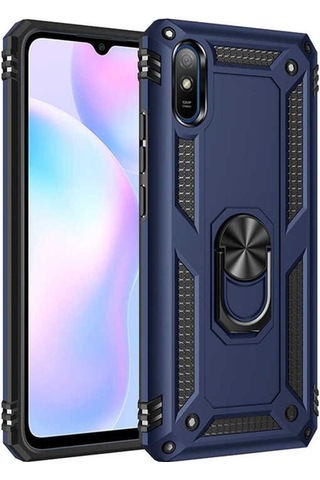 Xiaomi Redmi 9a Kılıf Zore Vega Kapak Mavi