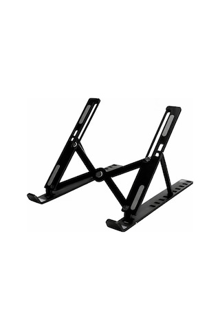 Novexa Katlanır Laptop Standı Metal Notebook Yükseltici Soğutma Tabanı 7-10 Kademe