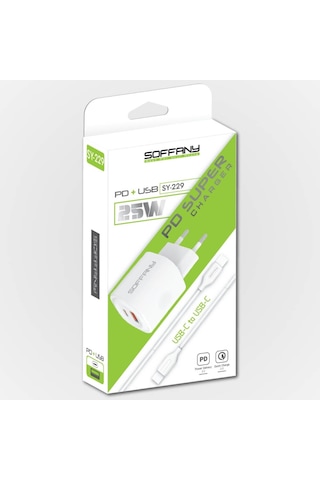 Sy-229 Sy-229 Sy-229 25w Pd + Qc 3.0 Hızlı Şarj Seti