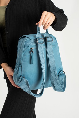 Yumuşak Dokulu Ultra Hafif, Esnek Ve Su Geçirmez Polyamid Kumaş Sırt Çantası Mavi Model: 571-13-14b MAvi