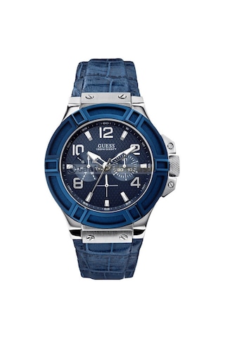 Guess Collection W0040g7 Uyumlu Lacivert Silikon Kordon