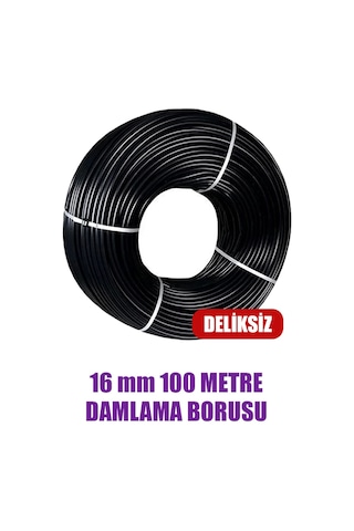 16 Mm Damlama Borusu 100 Metre Deliksiz Damla Sulama Hortumu Sulama Sistemi