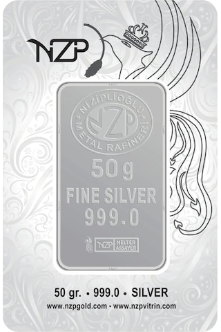 Nzp Gold Nizip Külçe Gümüş 50 G