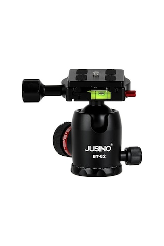 Jusino Bt-02 Profesyonel Tripod Kafası Aluminyum Siyah