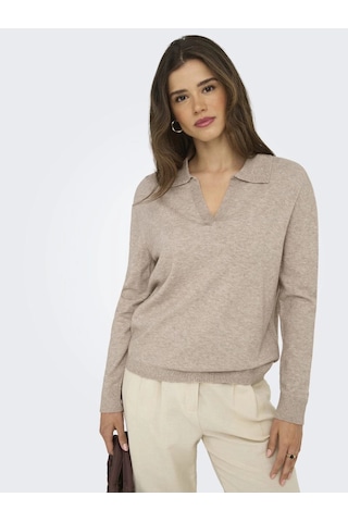 Only 15354843 Kadin Triko - Bej Bej