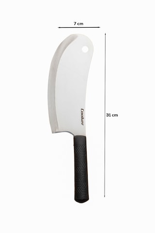 Porsima 3330 Ev Tipi Çok Amaçlı Mutfak Satırı - Salata, Soğan Ve Pizza Doğrama Bıçağı Siyah