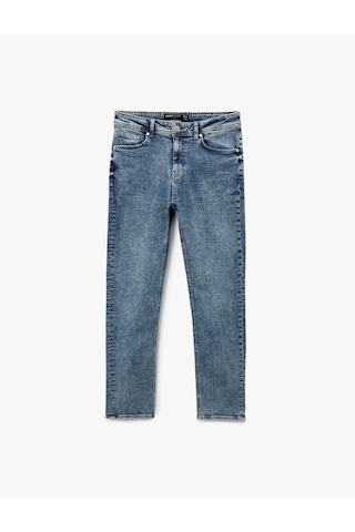 Koton Pamuklu Normal Bel Slim Fit Jean Pantolon - Brad Jean Açık İndigo 6wam40010nd Açık İndigo