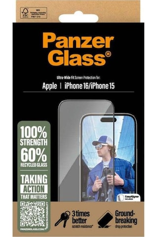 Panzerglass Apple Uyumlu iPhone 16 Uwf Ekran Koruyucu