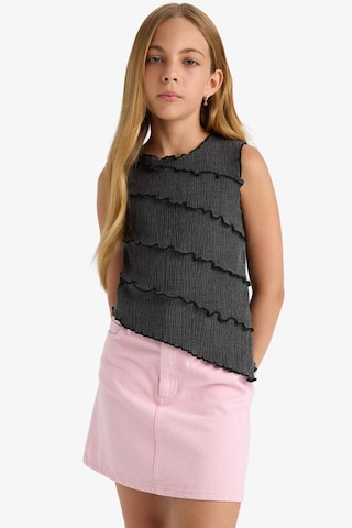 Defacto Kız Çocuk Bürümcük Kolsuz Bluz G0167a825hsar30 Antrasit