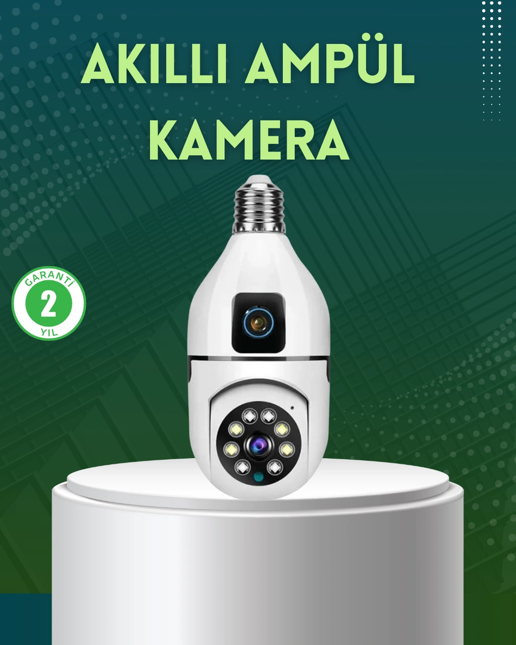 360 Derece Panoramik Wifi Kamera - Full Hd Ev Güvenlik Sistemi