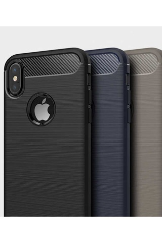Apple Uyumlu iPhone X Kılıf Zore Room Silikon Kapak Lacivert