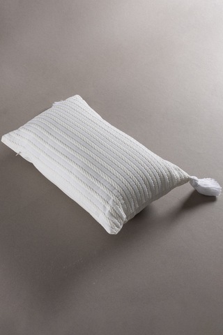 Koza Home Dolce Ekru Şönil Saç Örgü Yastık 35x55 5041