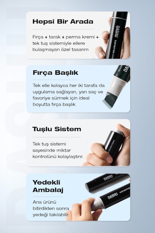 Uzun Süre Kalıcı Düzleştirici Krem For Men Easy Botton Down Perm 20ml + 20ml Refill Set