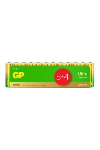 12'li Ultra Alkalin Aa Kalem Pil, Uzun Süreli