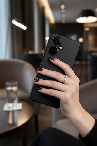 Tecno Camon 19 Pro Uyumlu İçi Kadife Kamera Korumalı Renkli Silikon Kılıf