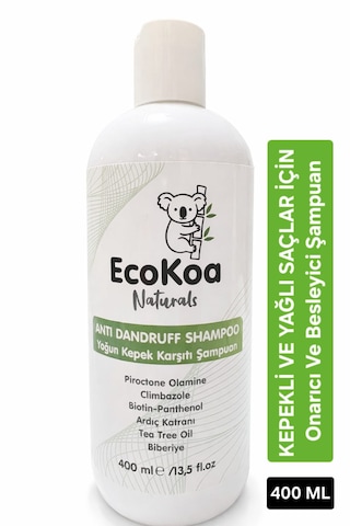 Ecokoa Naturals Kepek Ve Egzama Karşıtı Şampuan Antı Dandruff Shampoo 400 Ml Diğer