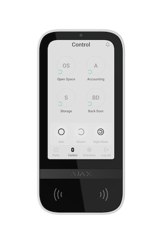 Ajax Keypad Touchscreen Kablosuz Tuş Takımı - Beyaz