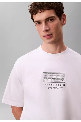 Calvin Klein Erkek Tişört-lv04rf823g Beyaz