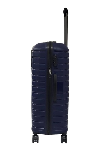 Oleets Büyük Boy Polipropilen Süper Esnek Kırılmaz Tekerlekli Valiz Bavul Mavi