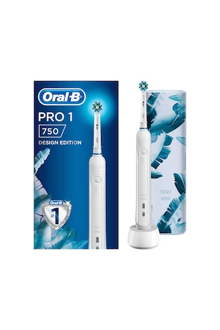 Oral-B Pro 1 750 Şarj Edilebilir Diş Fırçası + Seyahat Kabı Beyaz
