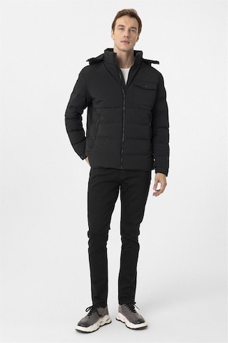 Süvari Siyah Slim Kapitone Mont-34888 Siyah