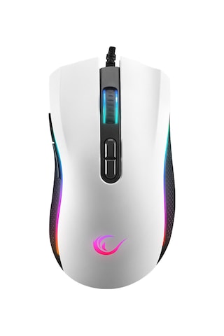 Rampage Smx-r44 V2 Makrolu Beyaz 12800 Dpı Rgb Ledli 80 Million Huano Switch Gaming Oyuncu Mouse Smx-r44 V2