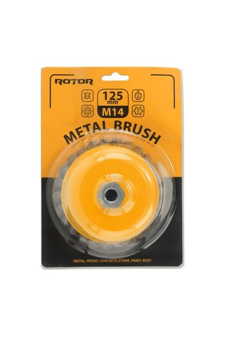 Çanak Telli Fırça M14 125mm