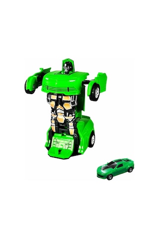 Robota Dönüşen Araba 3+ Yaş 1:32 Ölçekli Camaro Sürtmeli Araba 13 Cm