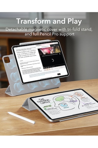 Apple iPad Uyumlu Pro 11 2024-2025 Rebound Manyetik Tablet Kılıfı Kapaklı Kılıf