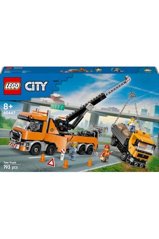 Lego 60467 City Vinçli Ağır Vasıta Kurtarma Çekici Kamyonu