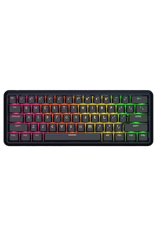 Waızowl Lightning 60 Siyah %60 Raesha Manyetik Switch 8k Hz Hall Effect Hotswap Rgb İngilizce Gaming Klavye