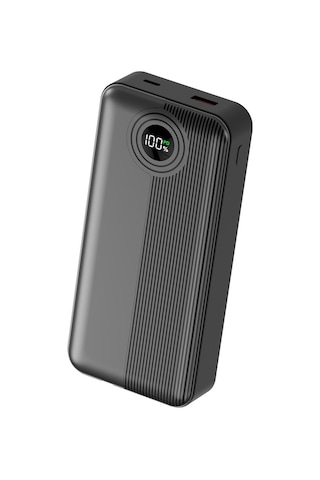 Dexım W4 20.000mah 2x Type C Kablolu 22.5w Pd Led Göstergeli 18w Giriş 20w Çıkış Powerbank - Dca0068 Siyah