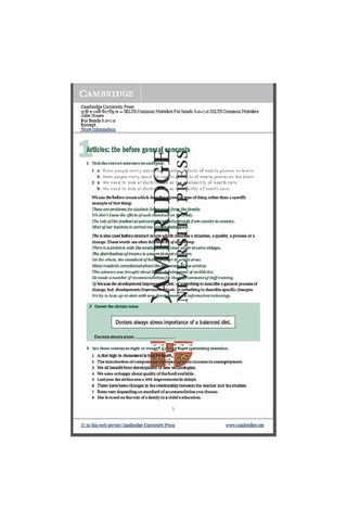 Ielts Common Mistakes For Bands 6.0-7.0