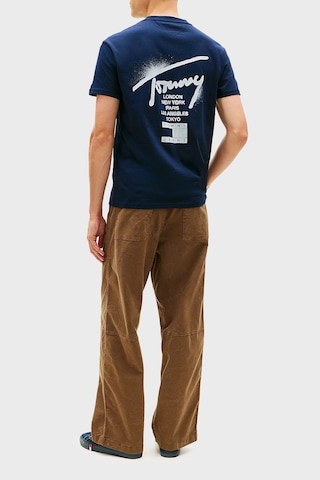 Tommy Jeans Erkek T Shirt Dm0dm22553 C1g Lacivert Lacivert