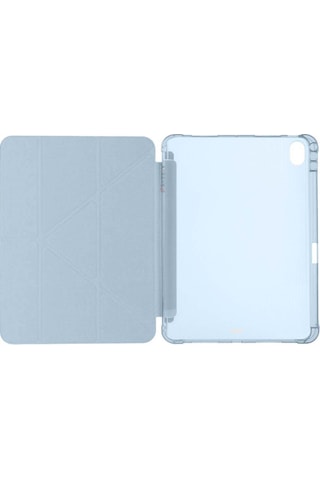 Apple Uyumlu iPad Air 10 9'' 2022 2020 Üçgen Katlanabilir Kalem Şarj Bölmeli Standlı Kılıf Kapaklı
