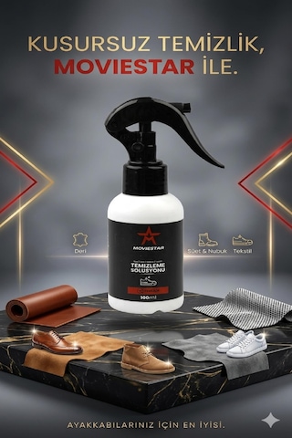 Qramed Moviestar Orthopedix Ayakkabı Ve Tekstil Temizleme Solüsyonu 100ml Çok Renkli
