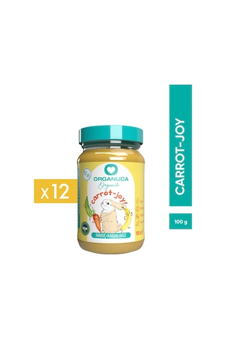 Organik Ek Gıda Carrot-joy 100 G Meyve-Sebze Püresi 12'li